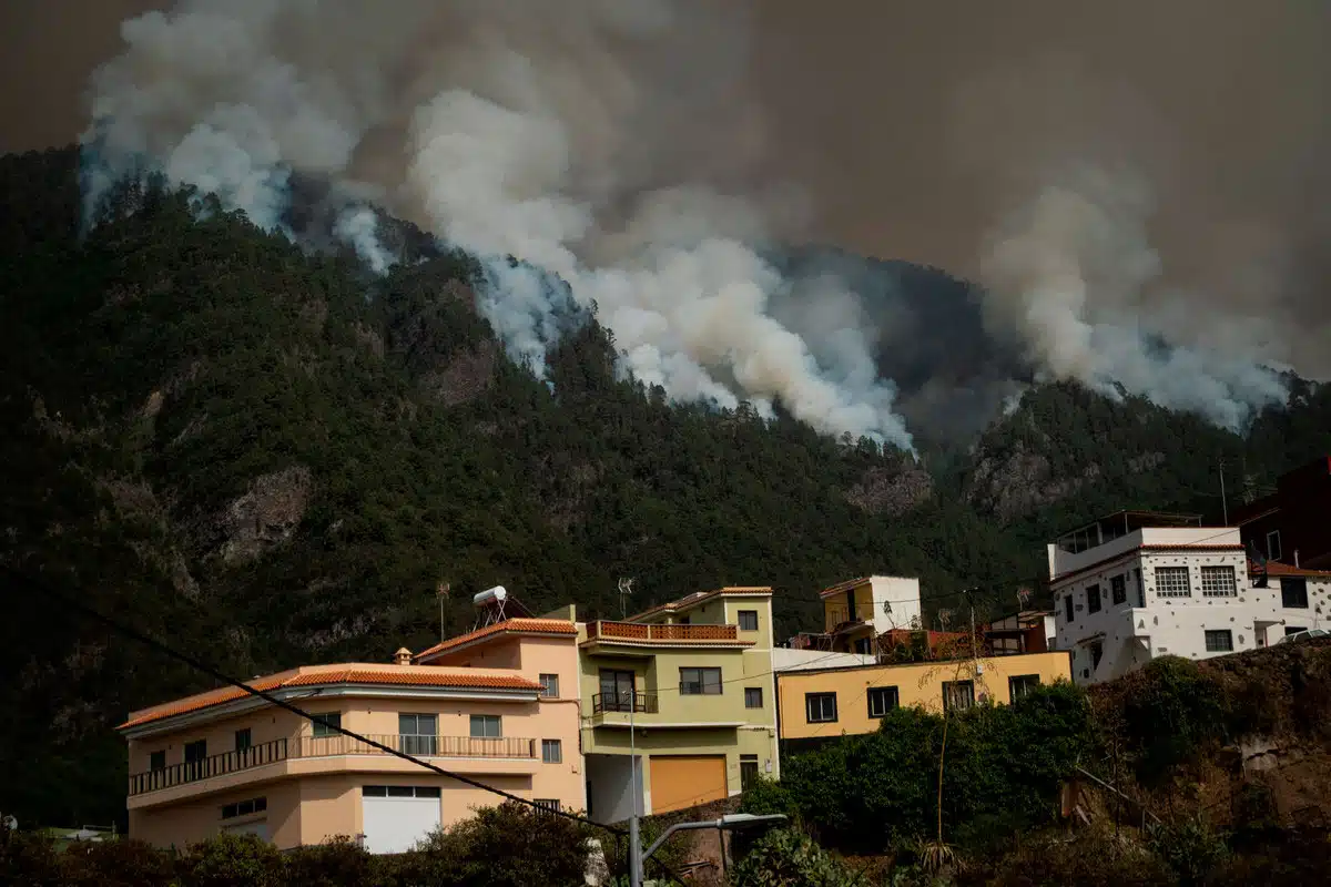 The weather forecast for the Canary Islands amid Tenerife fire.