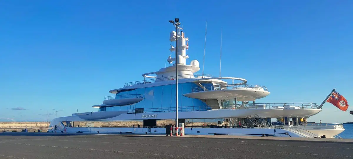 Luxury yachts 'grace' the waters of Santa Cruz de Tenerife, leaving onlookers in awe.